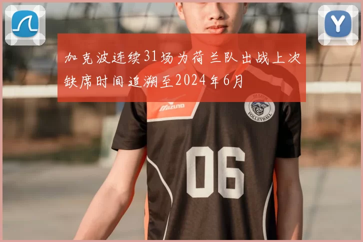 加克波连续31场为荷兰队出战上次缺席时间追溯至2024年6月